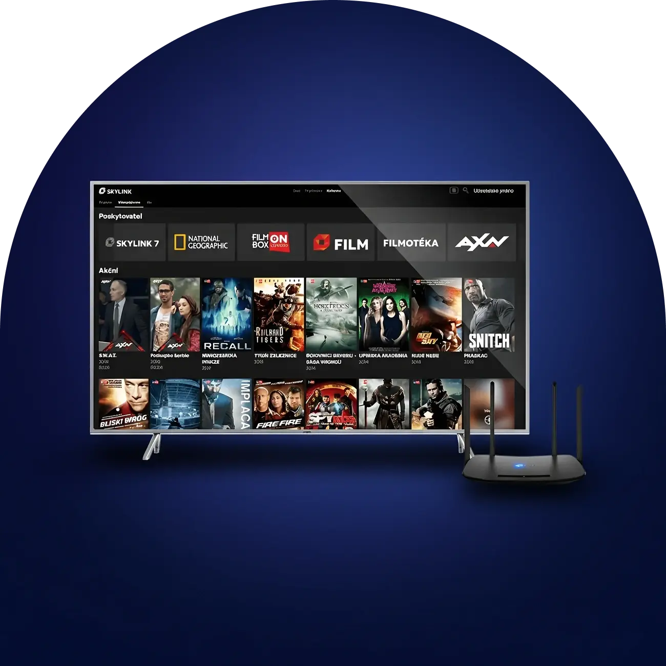 Rychlý internet a televize od Skylink